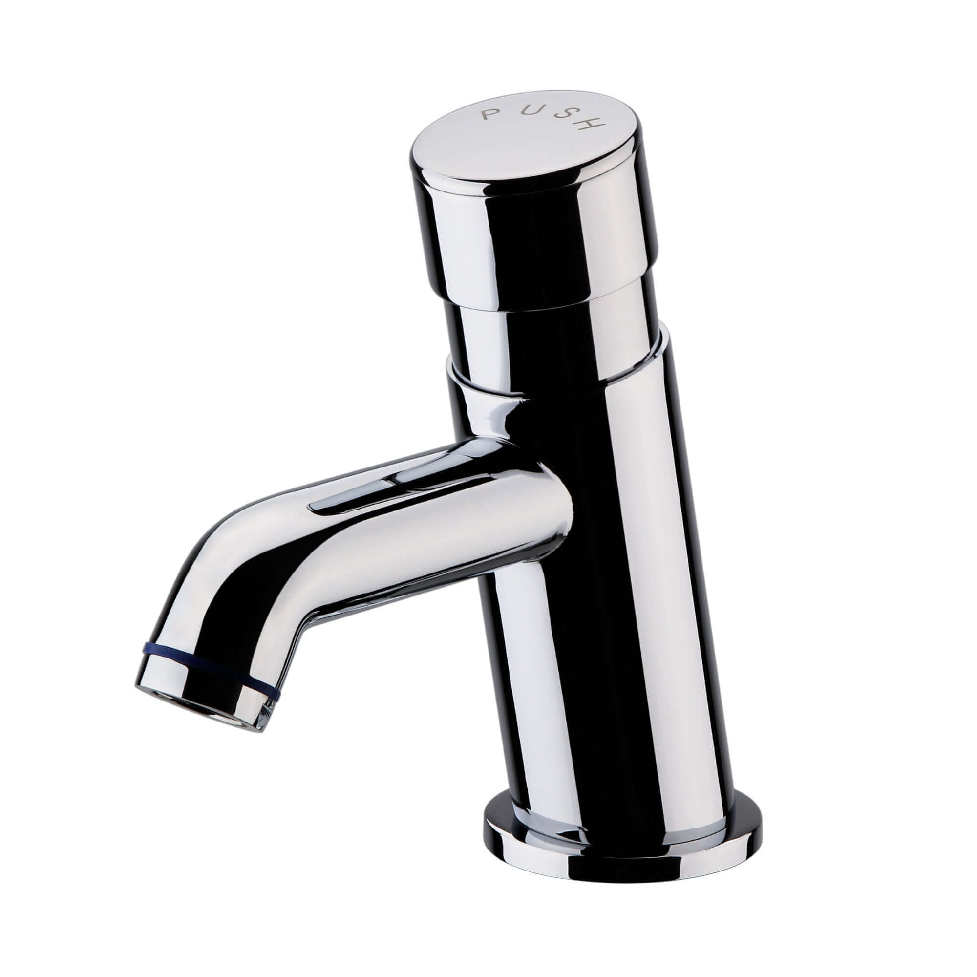 Buy Vision non concussive time adjustable basin single tap modern - chrome (hot & cold indicators) Online UK | HOUSE OF ENKI
